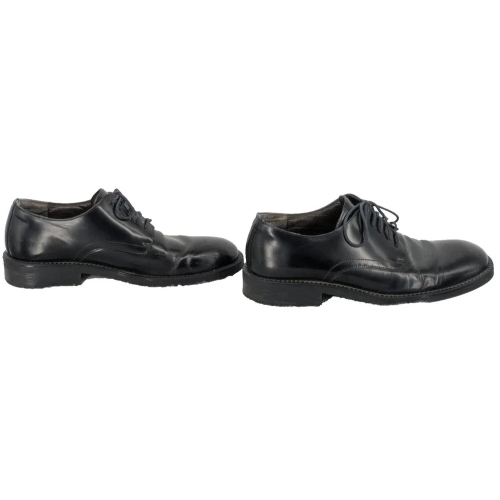 BASS Mens Black Leather Oxford Dress Shoes SIZE 10M Made in Italy Business
